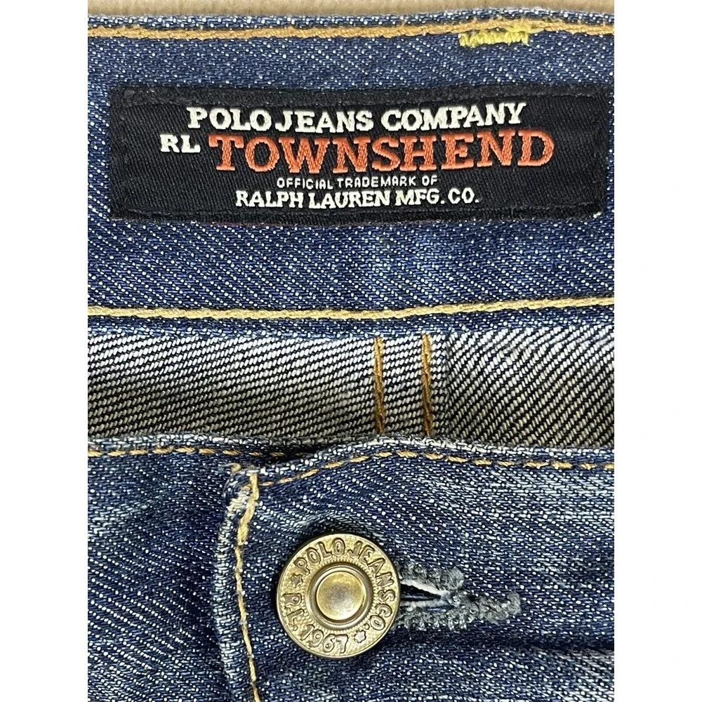 Polo Jeans Ralph Lauren Mens‎ 38 Townshend Jeans Low Rise Slim Fit Button Fly